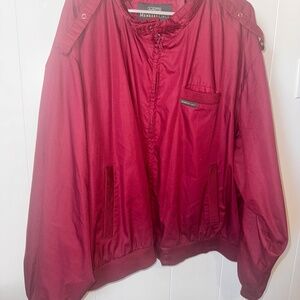 Members Only Men’s Iconic Racer Quilted Lining Jacket 4x Burgundy